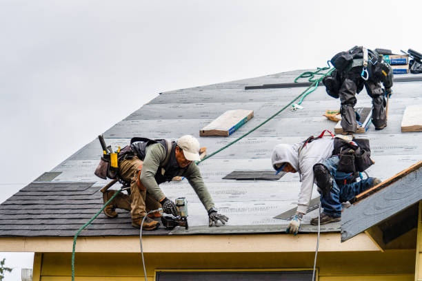 Professional Gutter Installation technician working in Renovo, PA